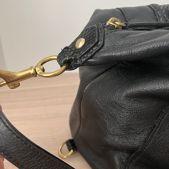 Coach Ashley Black Leather Handbag, F1273-F19246 - Picture 12 of 15